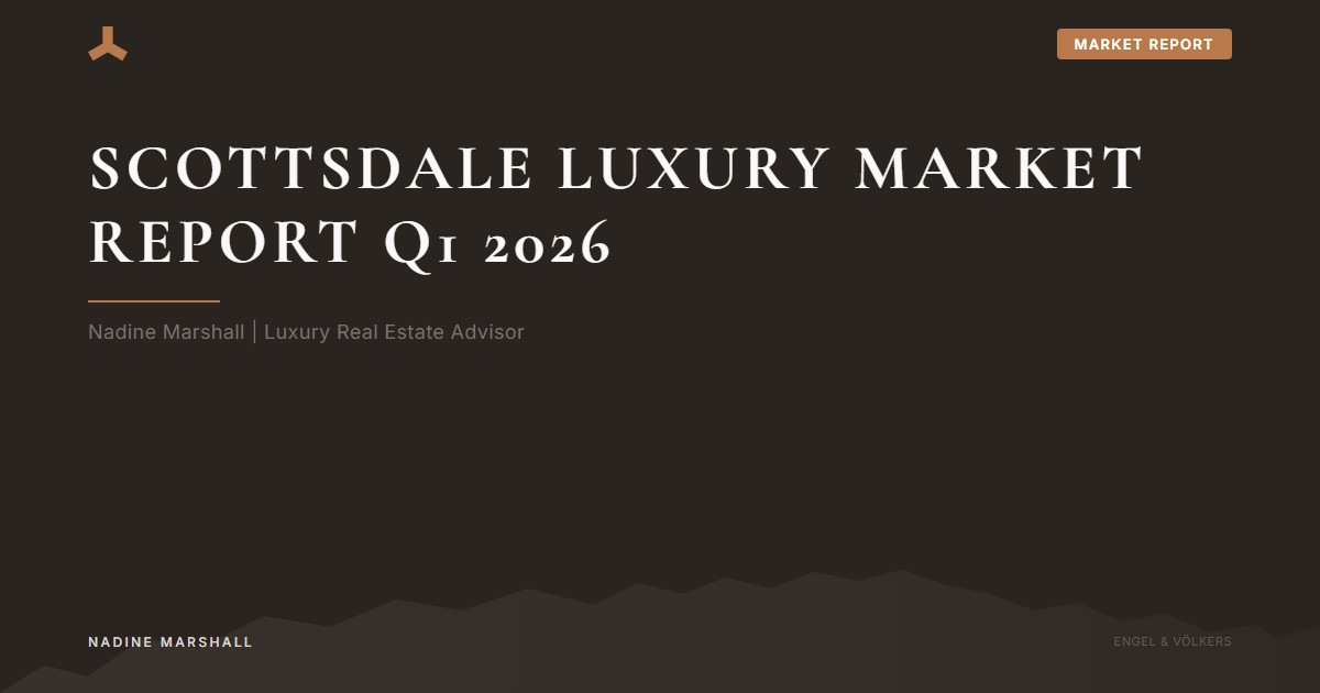 Scottsdale Luxury Market Q1 2026: Market Intelligence Report