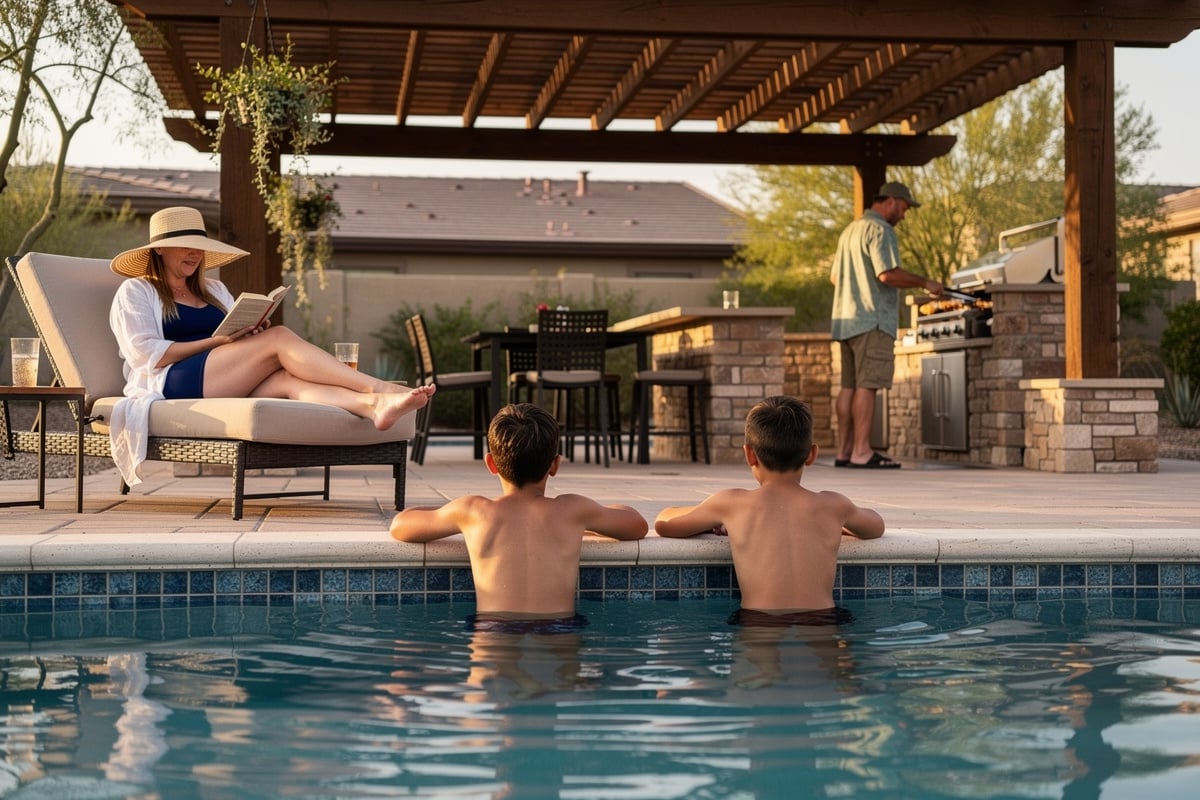 Resort-style pool in a Scottsdale master-planned community